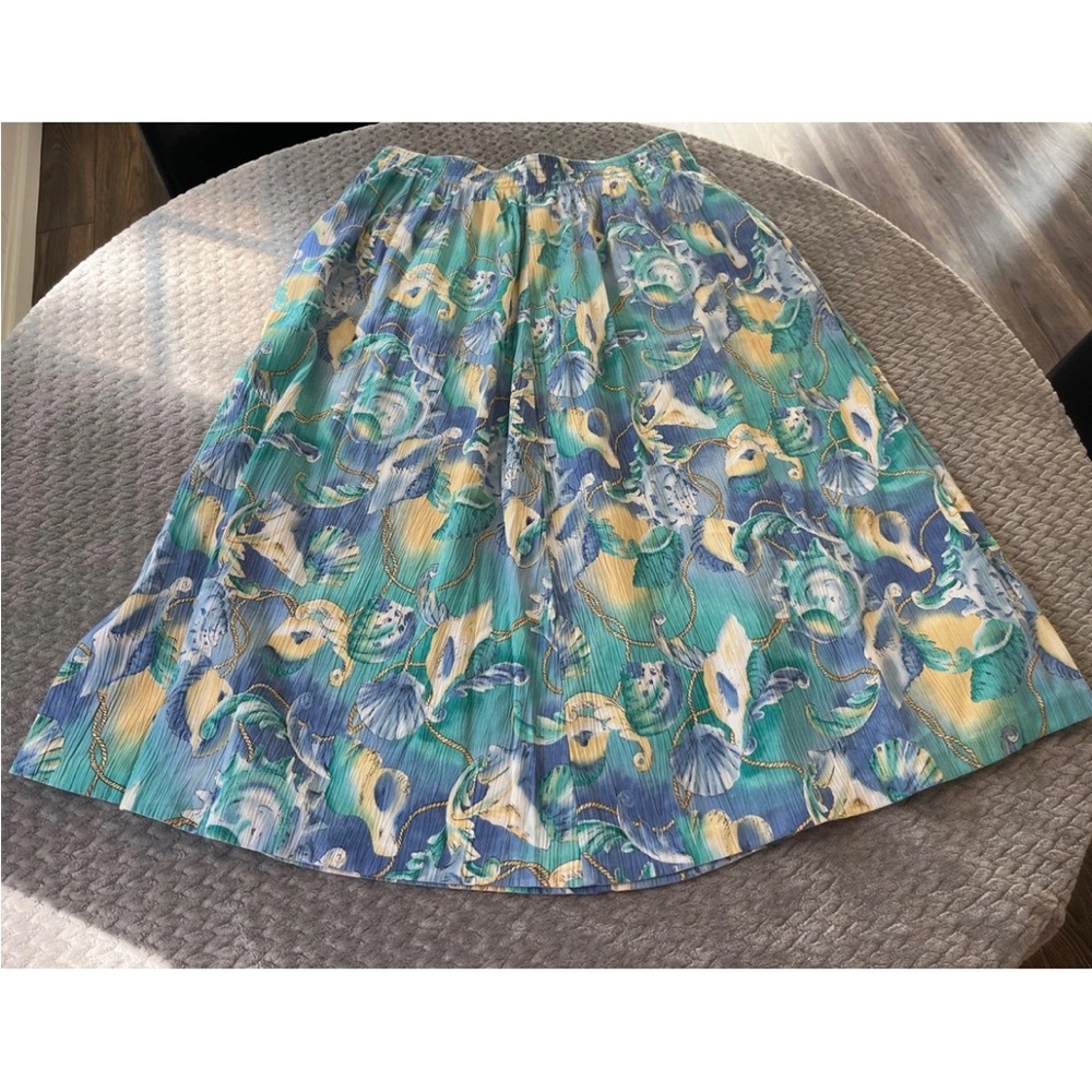 alfred dunner pull on maxi Seashell skirt Size 18